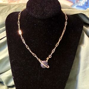 Melania Clara NWT Orbit Necklace Gold